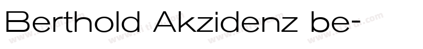 Berthold Akzidenz be字体转换